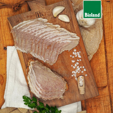Bio-Knoblauchschinken vom Biohof ÖX aus Frankershausen